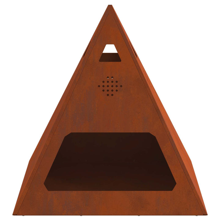 Bålsted Brun 50 x 50 x 51 cm Cortenstål