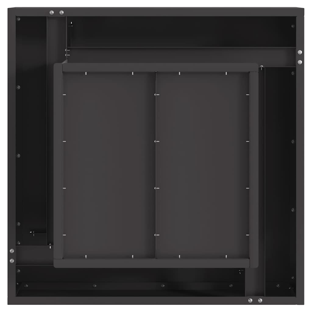 Bålsted Sort 60 x 60 x 30 cm Cortenstål