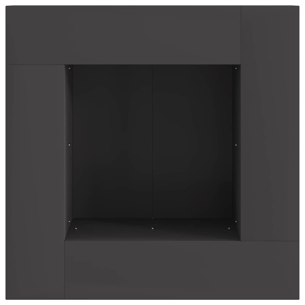 Bålsted Sort 60 x 60 x 30 cm Stål
