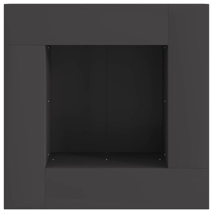 Bålsted Sort 60 x 60 x 30 cm Stål