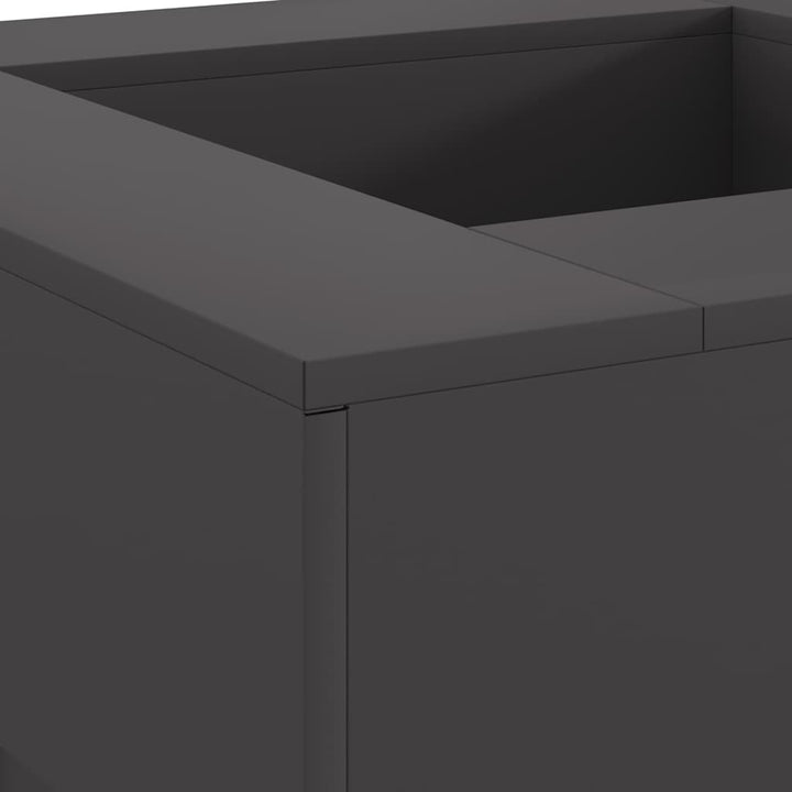 Bålsted Sort 80 x 80 x 40 cm Stål