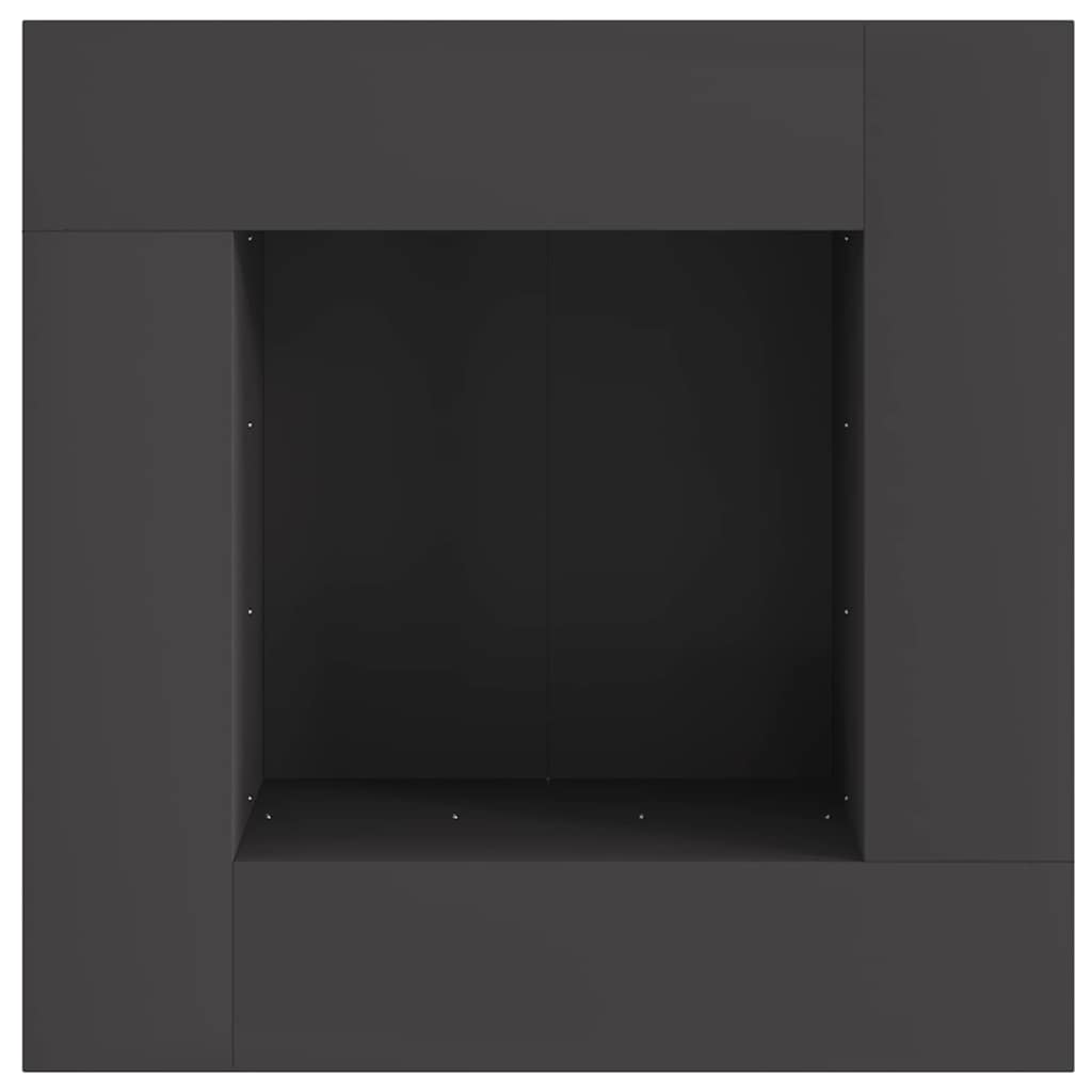 Bålsted Sort 80 x 80 x 40 cm Stål