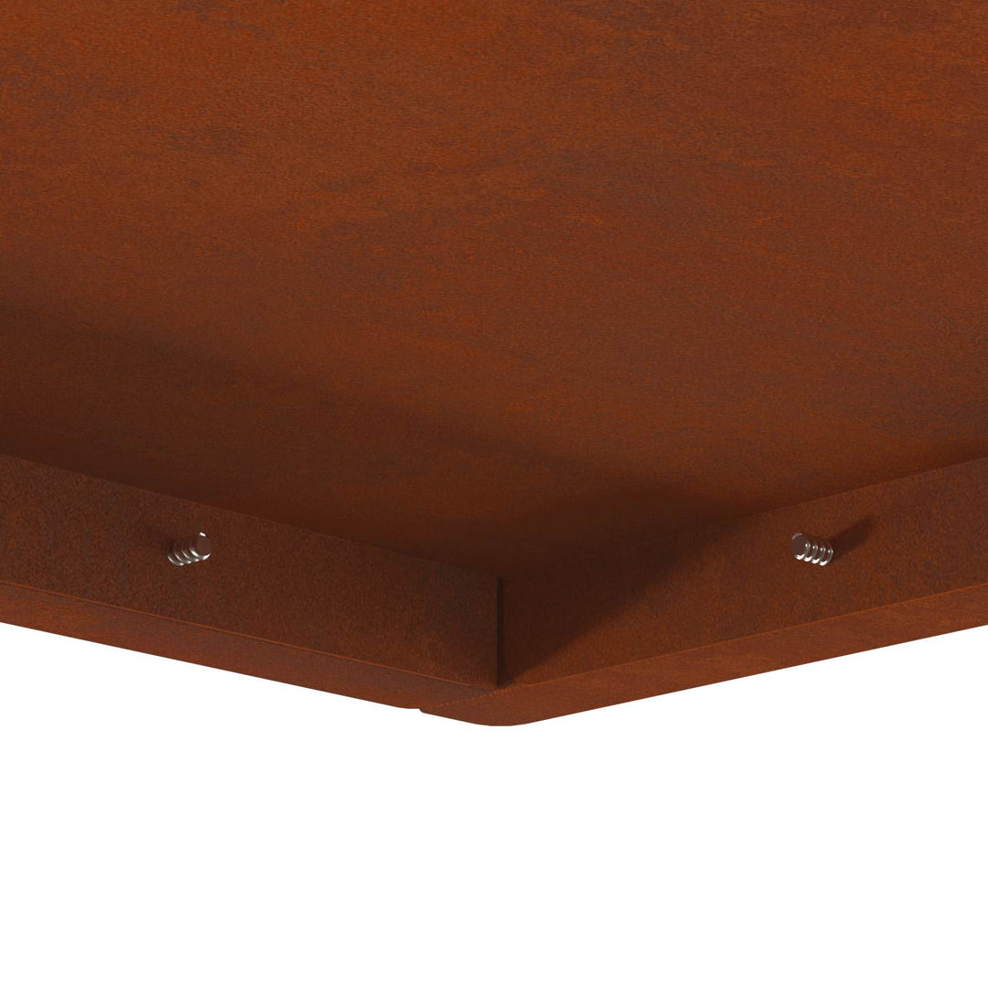 Bålsted Brun 80 x 80 x 40 cm Cortenstål