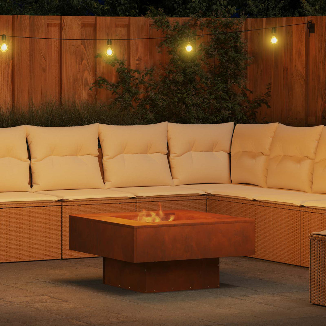 Bålsted Brun 80 x 80 x 40 cm Cortenstål