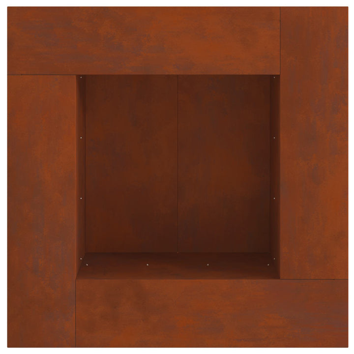Bålsted Brun 80 x 80 x 40 cm Cortenstål