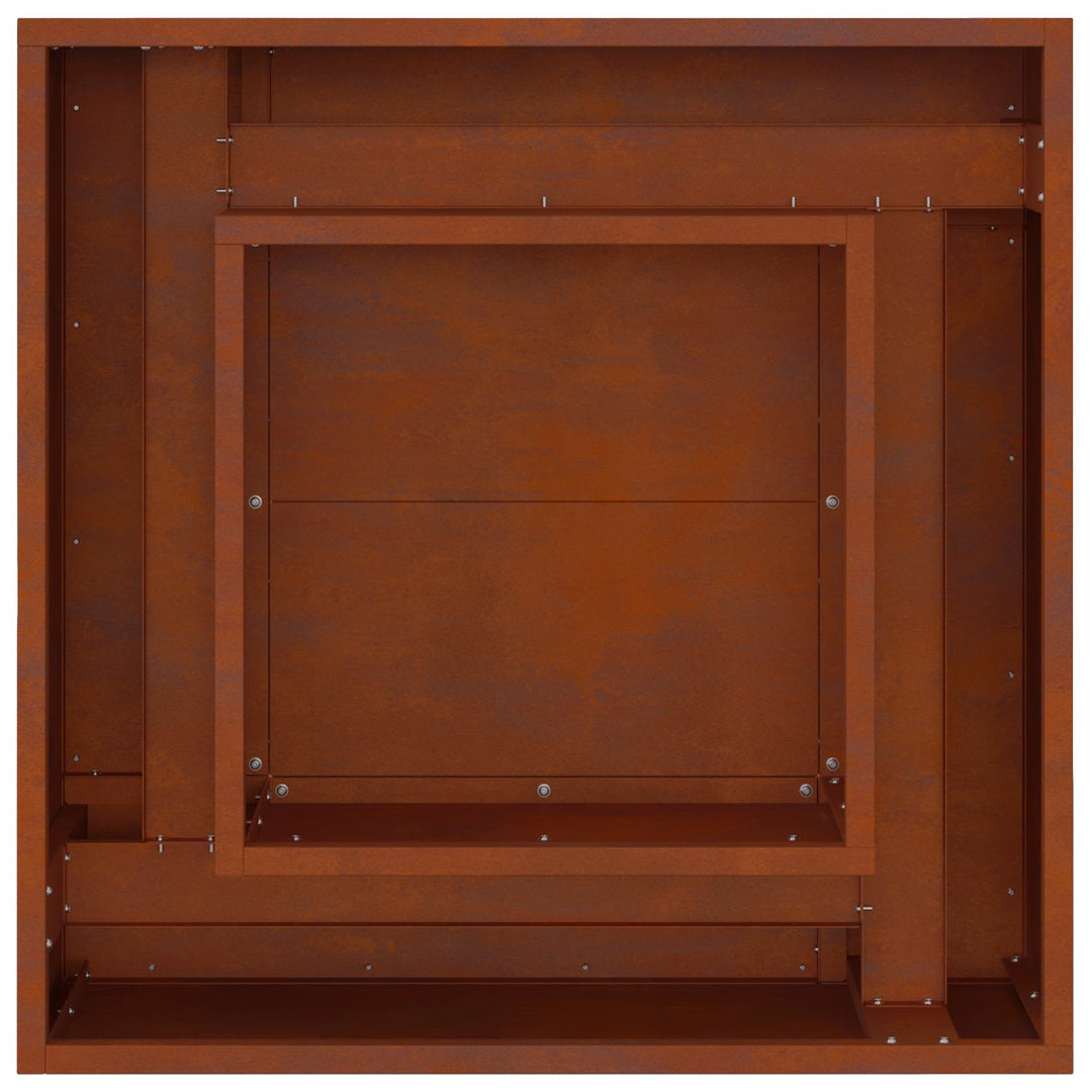 Bålsted Brun 80 x 80 x 40 cm Cortenstål