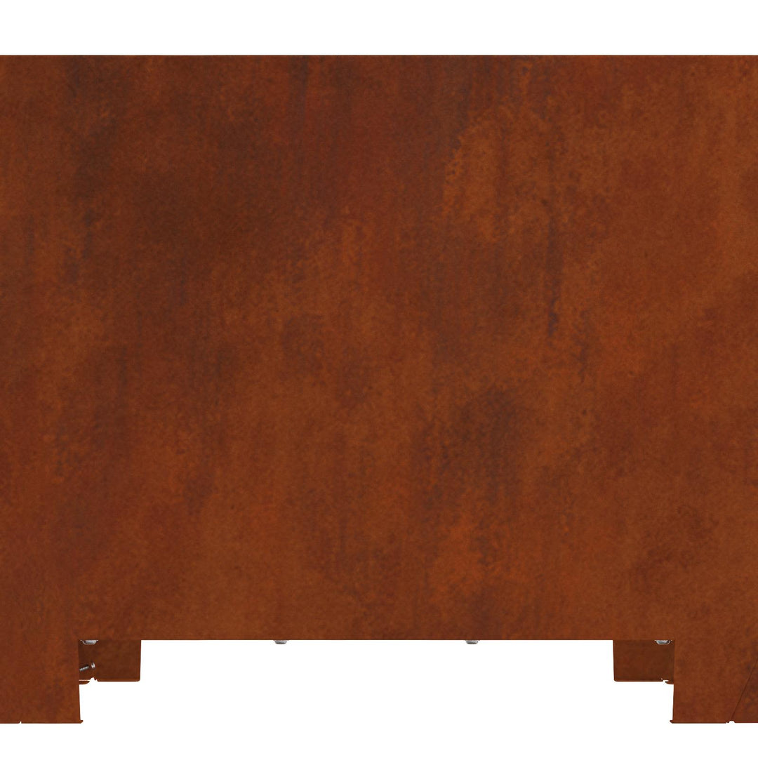 Bålsted Brun 60 x 60 x 30 cm Vejrbestandigt Stål