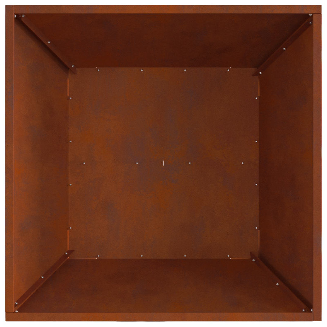 Bålsted Brun 60 x 60 x 30 cm Vejrbestandigt Stål