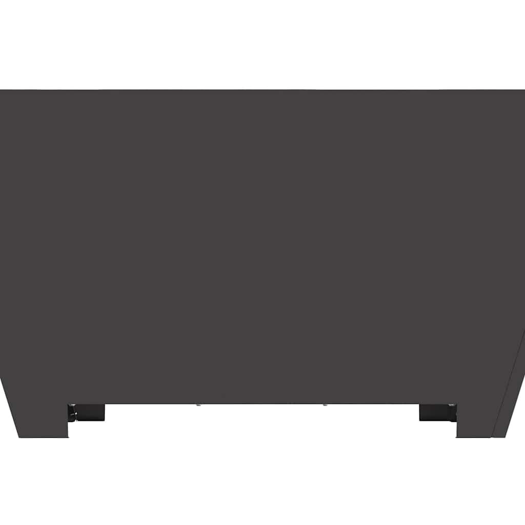 Bålsted Sort 80 x 80 x 40 cm Stål