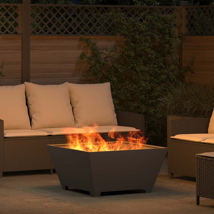 Bålsted Sort 80 x 80 x 40 cm Stål