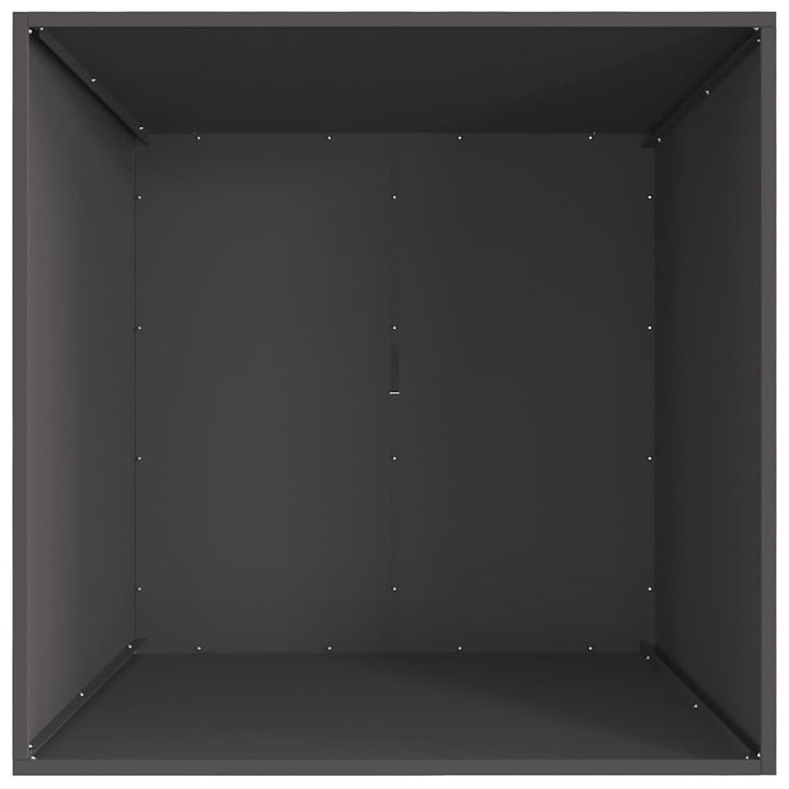 Bålsted Sort 80 x 80 x 40 cm Stål