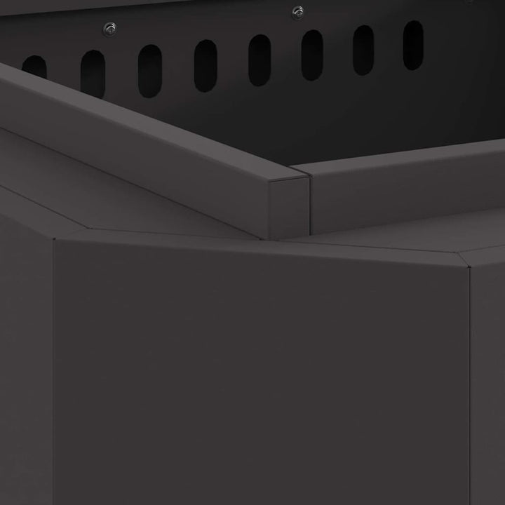 Røgfri ildsted Sort 58 x 58 x 51 cm Koldvalset stål