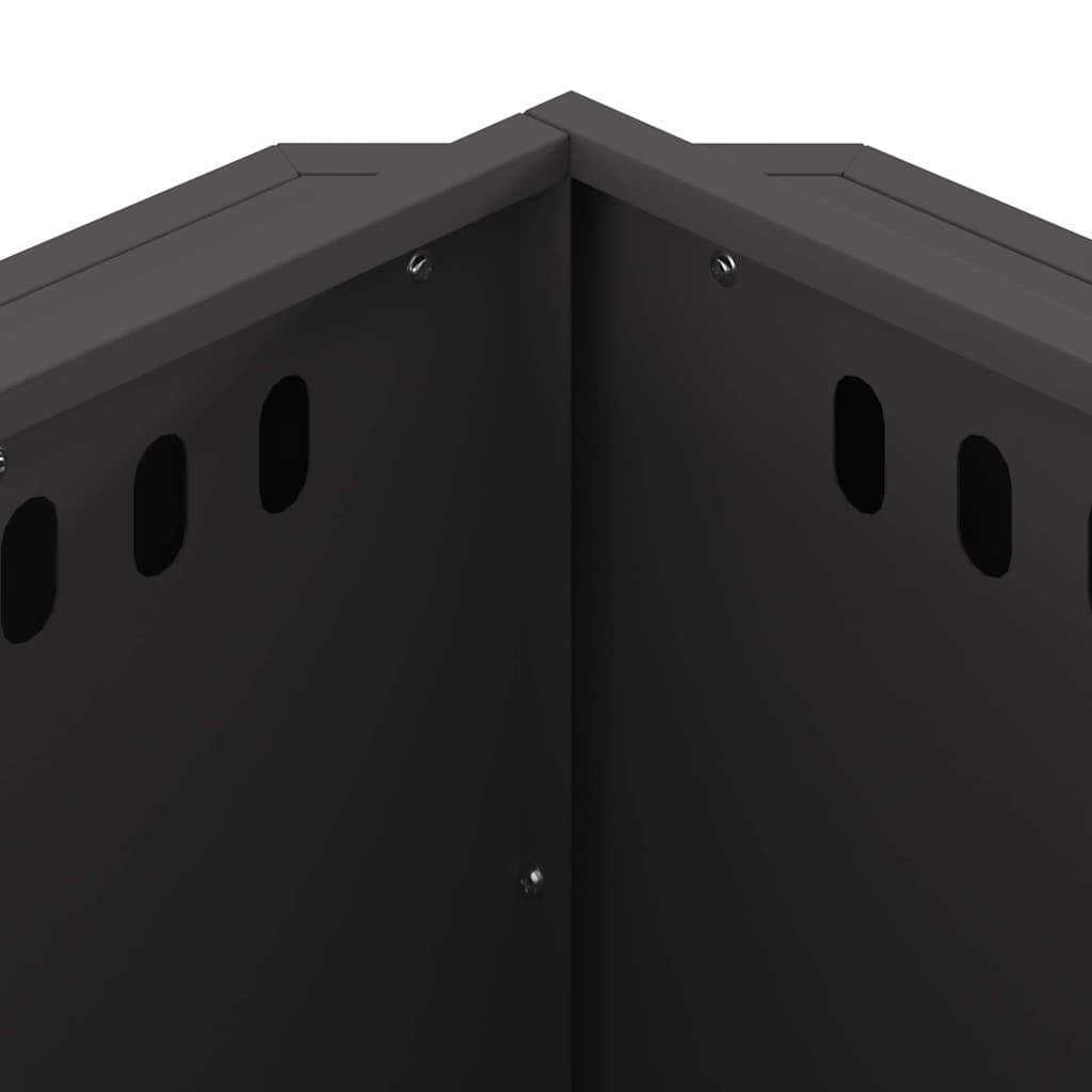 Røgfri ildsted Sort 58 x 58 x 51 cm Koldvalset stål