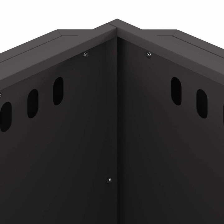 Røgfri ildsted Sort 58 x 58 x 51 cm Koldvalset stål