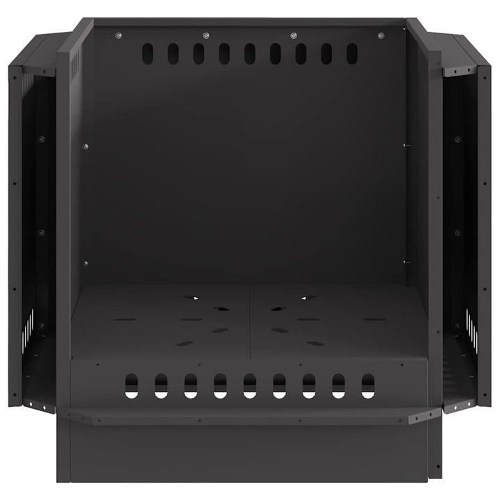 Røgfri ildsted Sort 58 x 58 x 51 cm Koldvalset stål