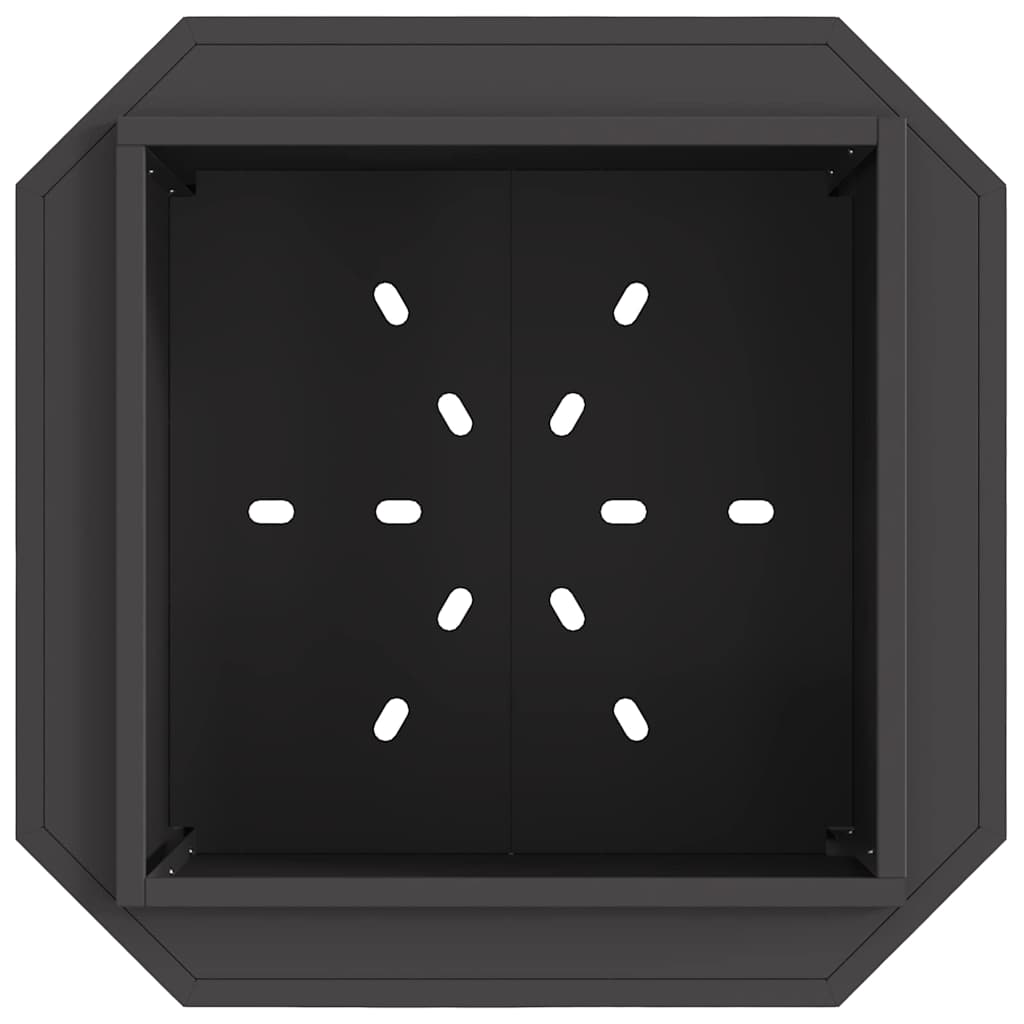 Røgfri ildsted Sort 58 x 58 x 51 cm Koldvalset stål