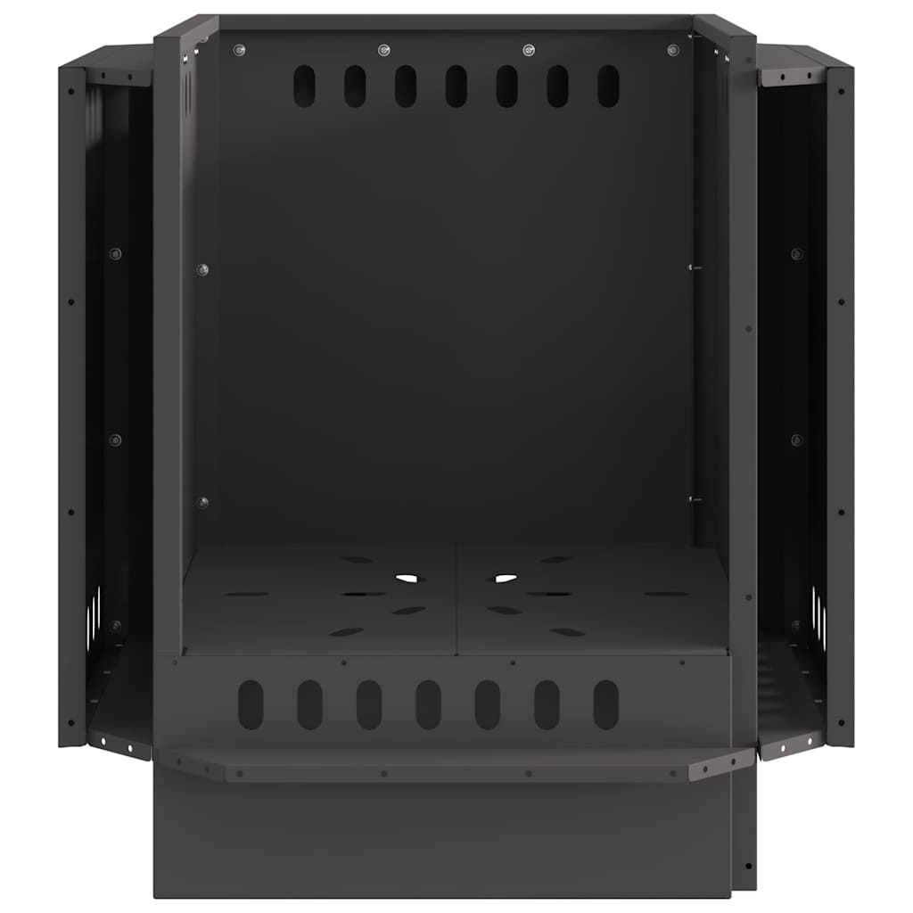 Røgfri ildsted Sort 48 x 48 x 51 cm Stål