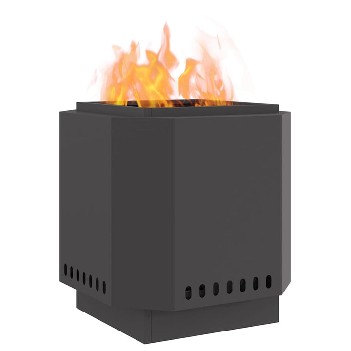 Røgfri ildsted Sort 48 x 48 x 51 cm Stål