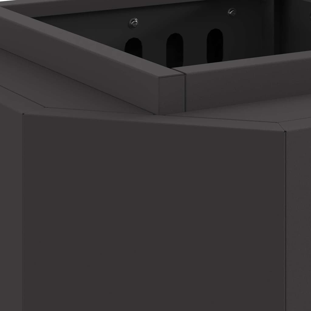 Røgfri ildsted Sort 38 x 38 x 51 cm Stål