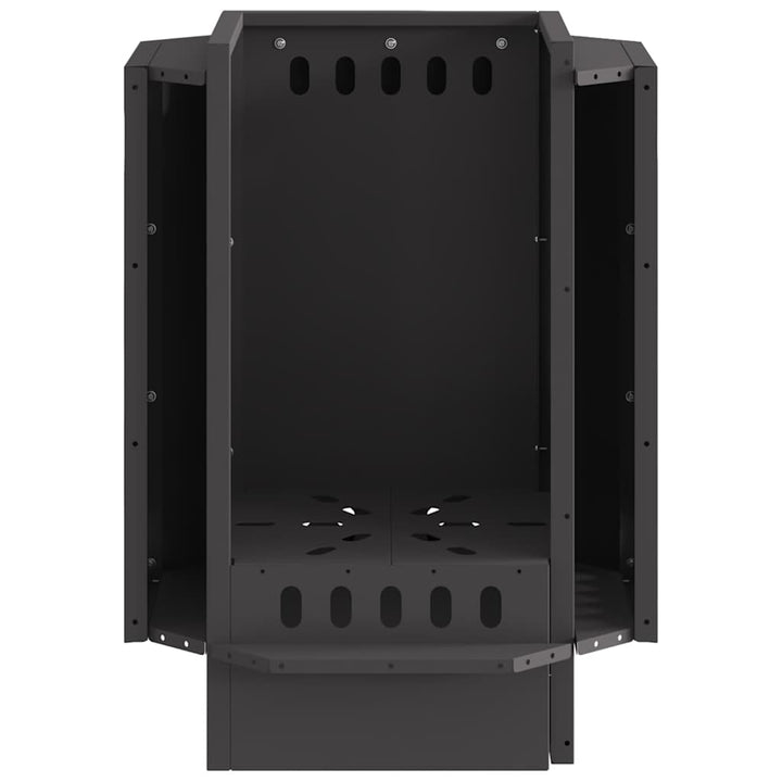 Røgfri ildsted Sort 38 x 38 x 51 cm Stål