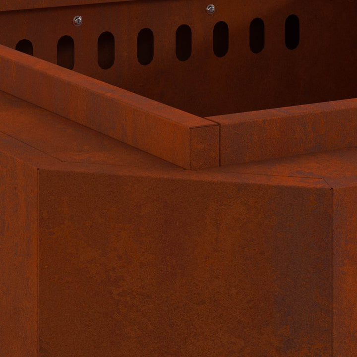 Røgfri ildsted Brun 38 x 38 x 51 cm Cortenstål