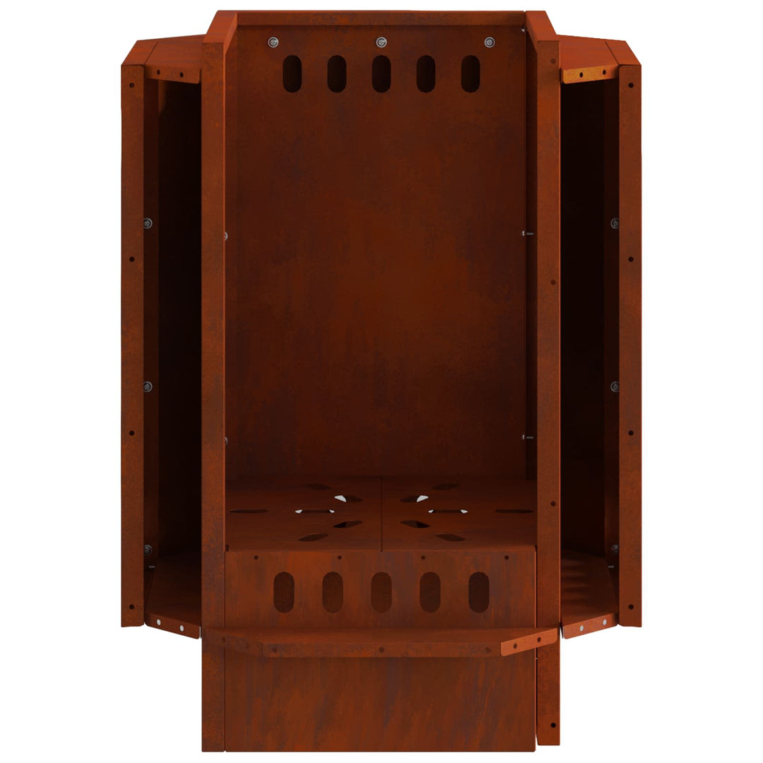 Røgfri ildsted Brun 38 x 38 x 51 cm Cortenstål