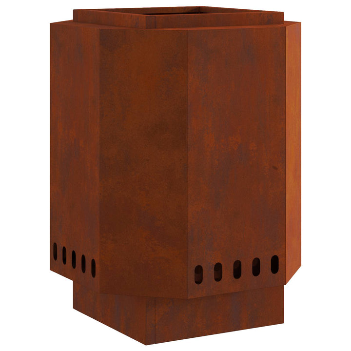 Røgfri ildsted Brun 38 x 38 x 51 cm Cortenstål