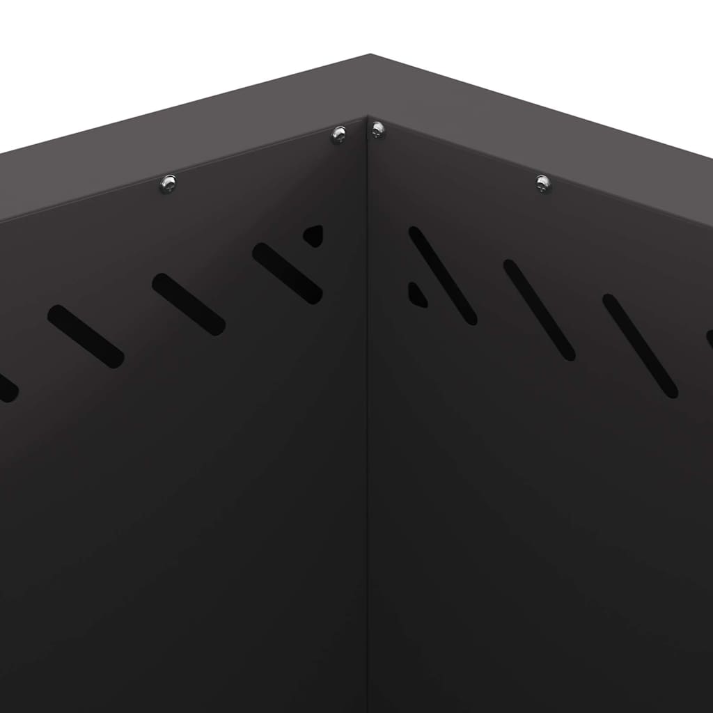 Røgfri ildsted Sort 58 x 58 x 51 cm Stål