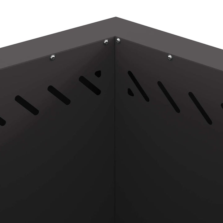 Røgfri ildsted Sort 58 x 58 x 51 cm Stål