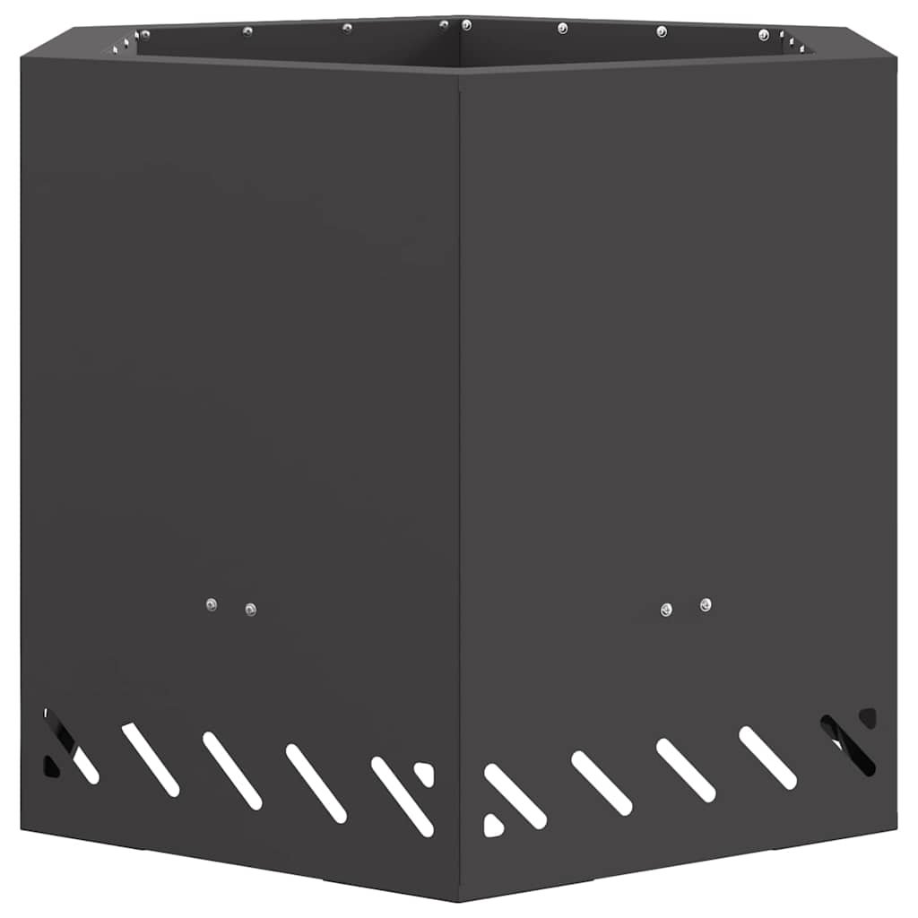 Røgfri ildsted Sort 58 x 58 x 51 cm Stål