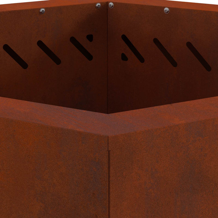 Røgfri ildsted Brun 58 x 58 x 51 cm Cortenstål