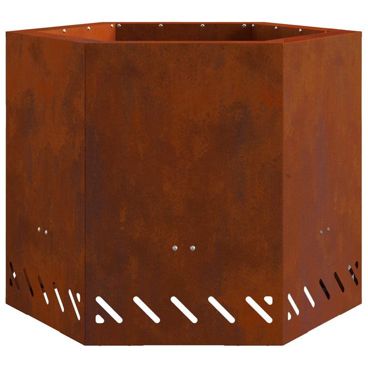 Røgfri ildsted Brun 58 x 58 x 51 cm Cortenstål