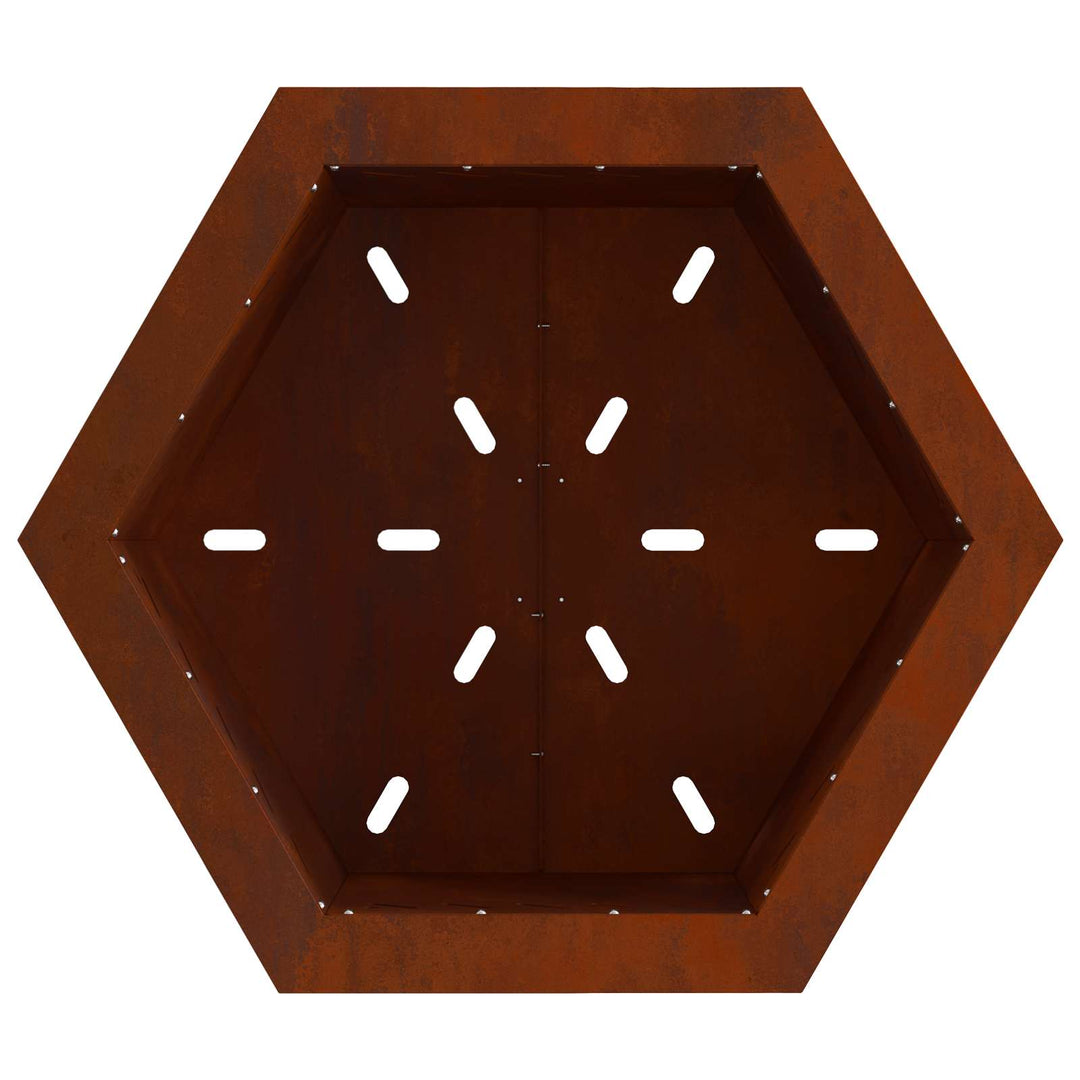 Røgfri ildsted Brun 58 x 58 x 51 cm Cortenstål