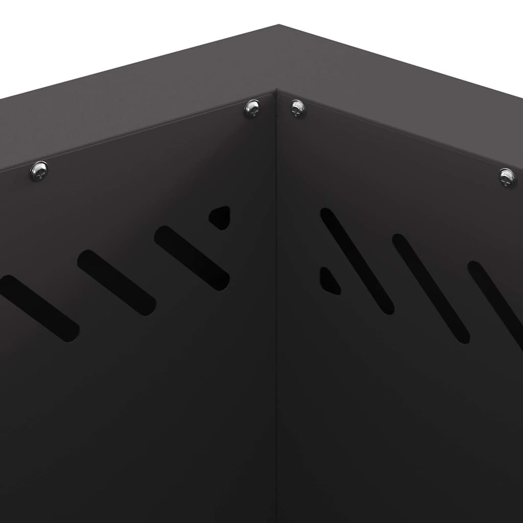 Røgfri ildsted Sort 48 x 48 x 51 cm Stål