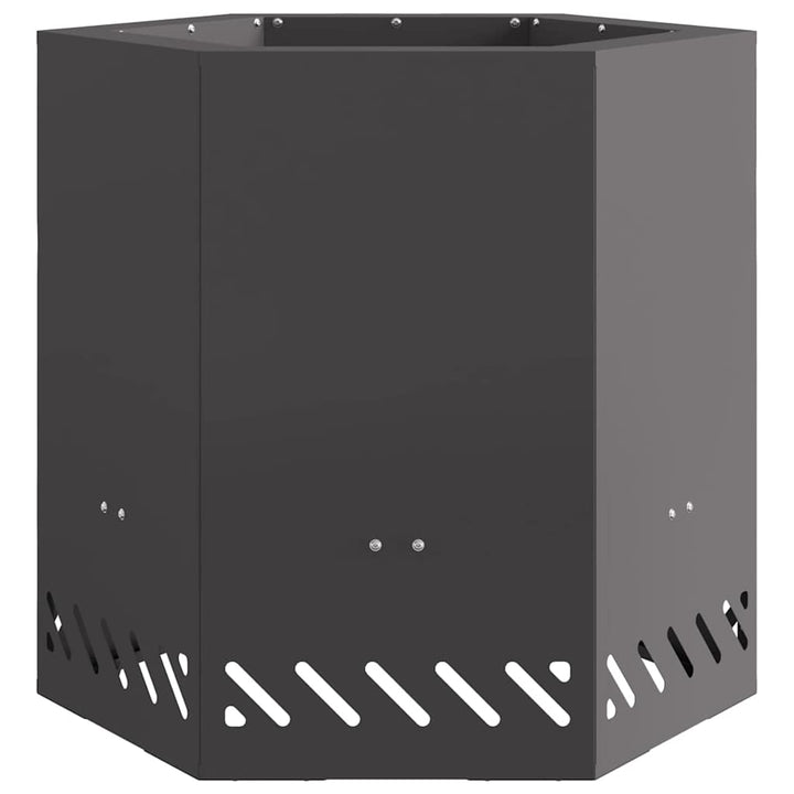Røgfri ildsted Sort 48 x 48 x 51 cm Stål