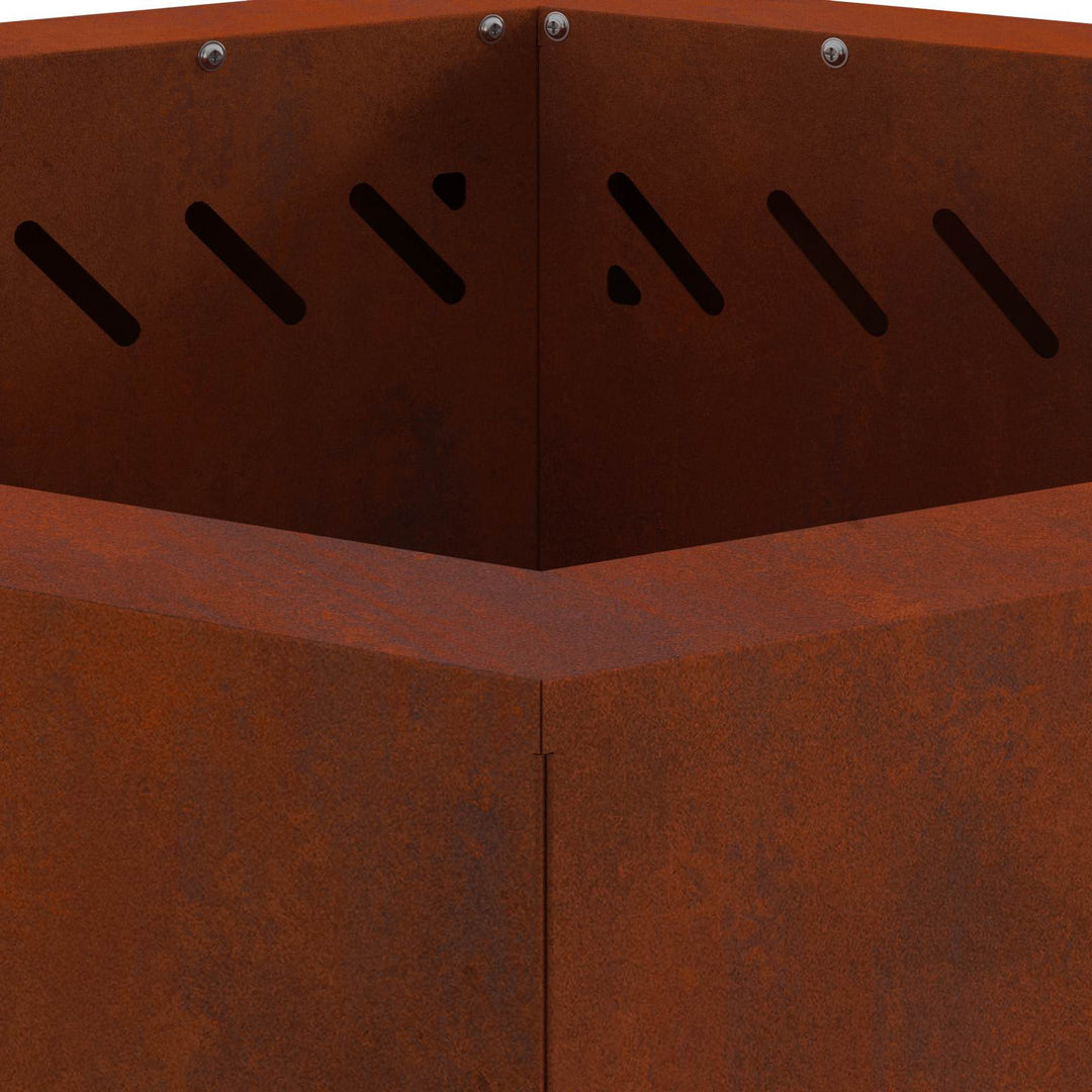 Røgfri ildsted Brun 48 x 48 x 51 cm Cortenstål