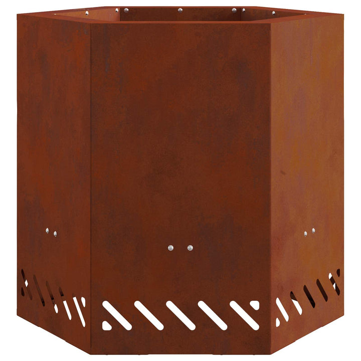 Røgfri ildsted Brun 48 x 48 x 51 cm Cortenstål