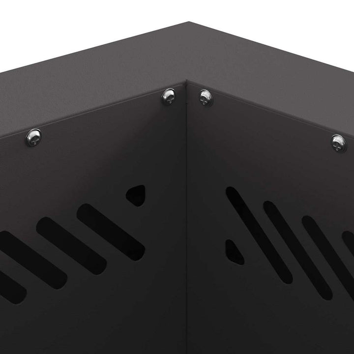 Røgfri ildsted Sort 38 x 38 x 51 cm Stål