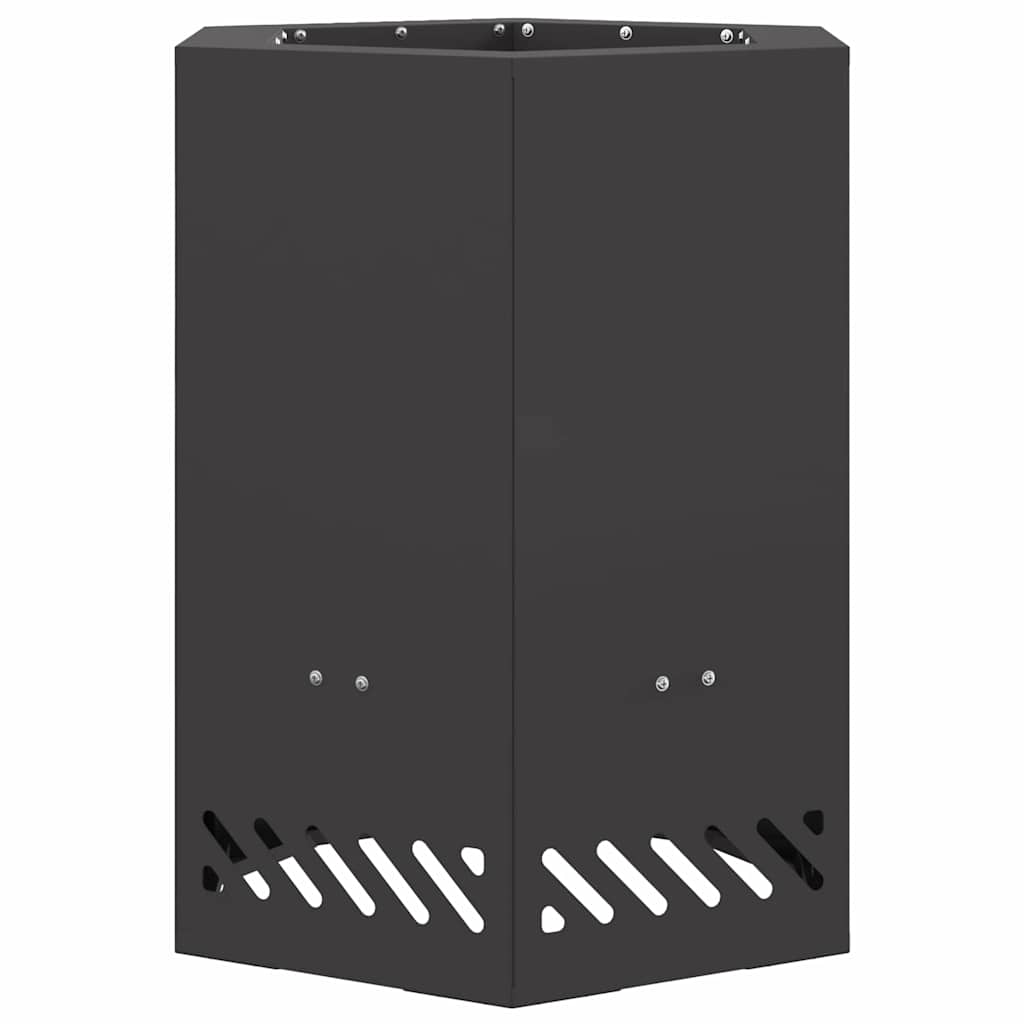 Røgfri ildsted Sort 38 x 38 x 51 cm Stål