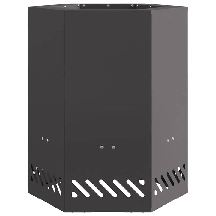 Røgfri ildsted Sort 38 x 38 x 51 cm Stål