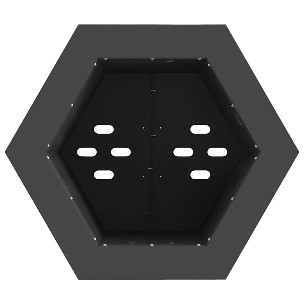 Røgfri ildsted Sort 38 x 38 x 51 cm Stål