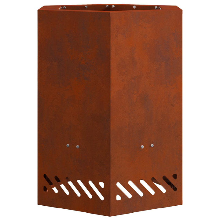 Røgfri ildsted Brun 38 x 38 x 51 cm Cortenstål