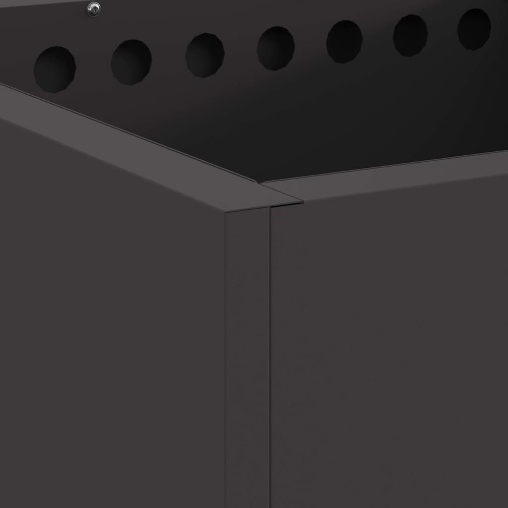 Røgfri ildsted Sort 48 x 48 x 50 cm Stål