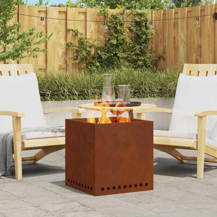 Røgfri ildsted Brun 48 x 48 x 50 cm Cortenstål