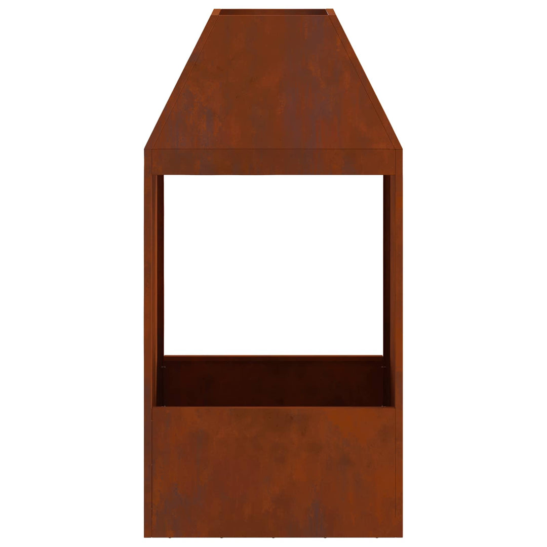 Bålsted Brun 50 x 50 x 100 cm Cortenstål