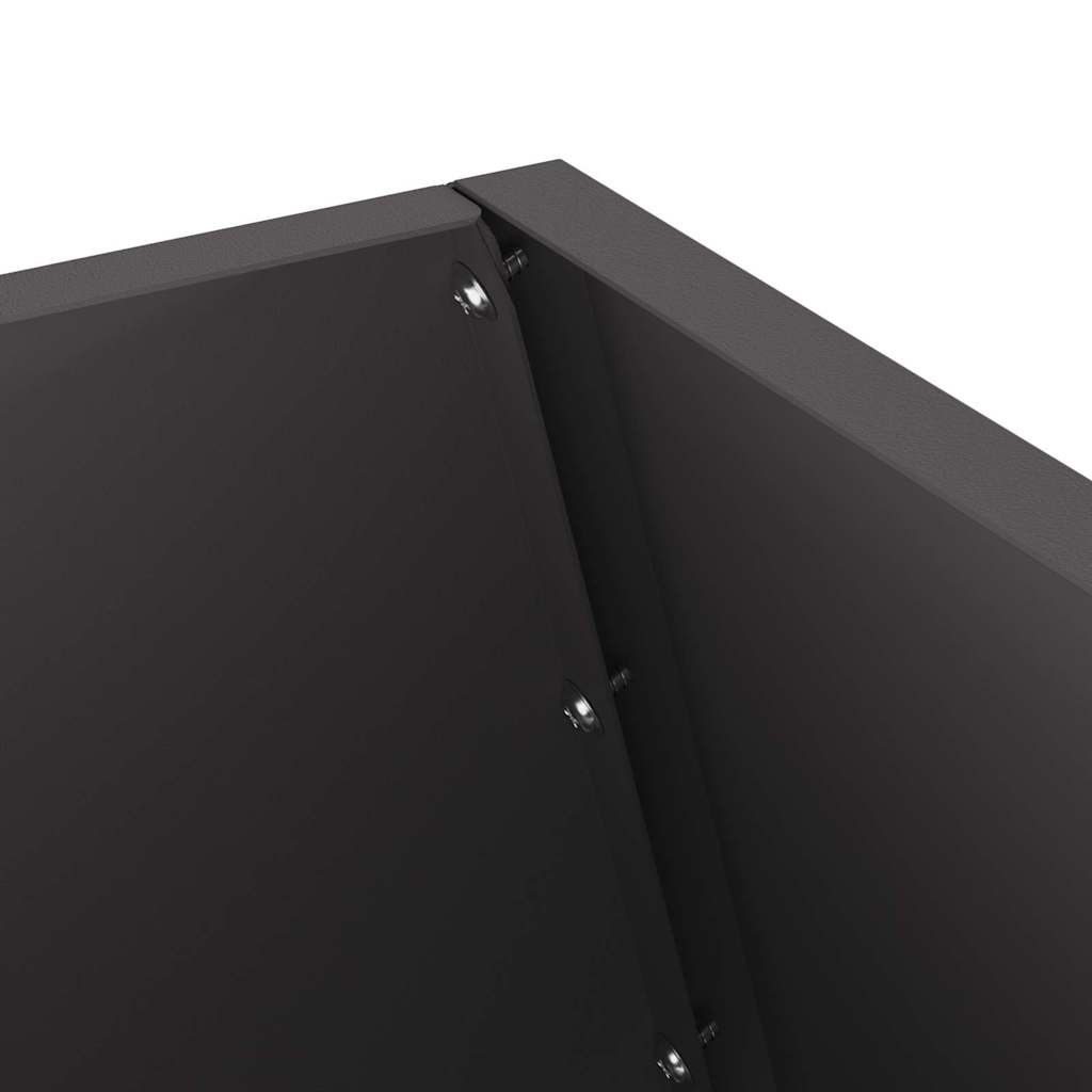 Bålsted Sort 50 x 50 x 100 cm Stål