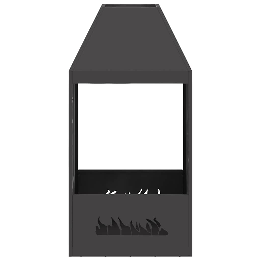Bålsted Sort 50 x 50 x 100 cm Stål