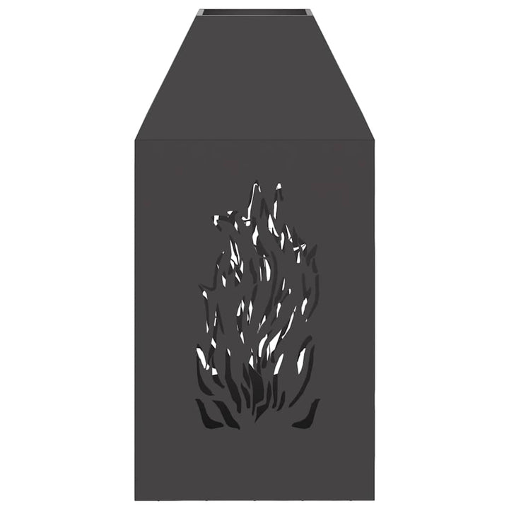 Bålsted Sort 50 x 50 x 100 cm Stål