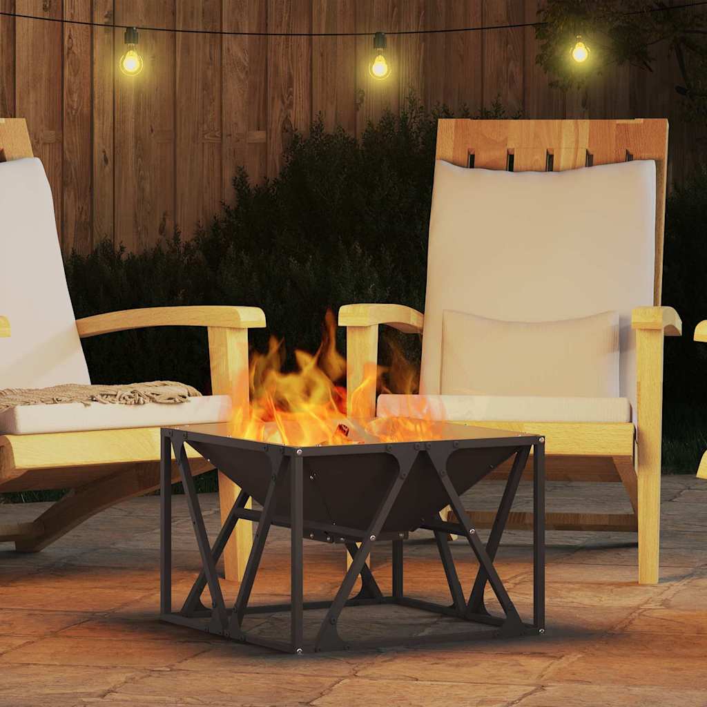 Bålsted Sort 50 x 50 x 35 cm Stål