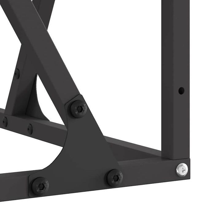 Bålsted Sort 80 x 80 x 40 cm Stål